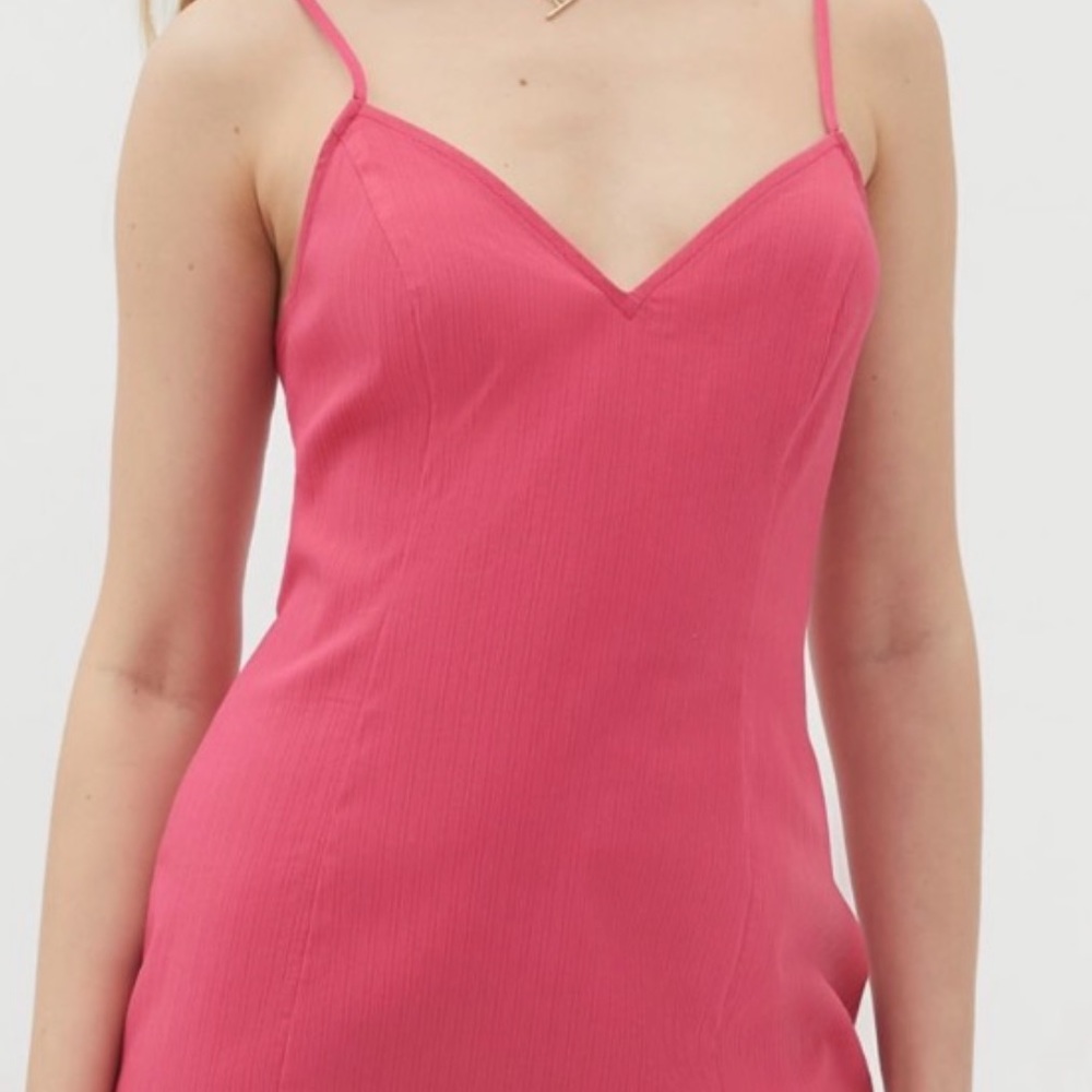 NEW UO Eldridge Notched Bodycon Mini Dress - Picture 2 of 5